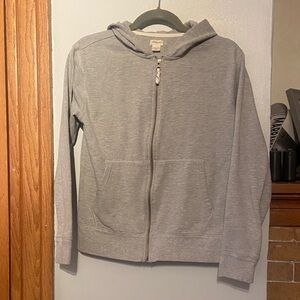 JCrew  Crew Cuta kids Gray Zip-Up Hoodie XL 12/14 Vguc